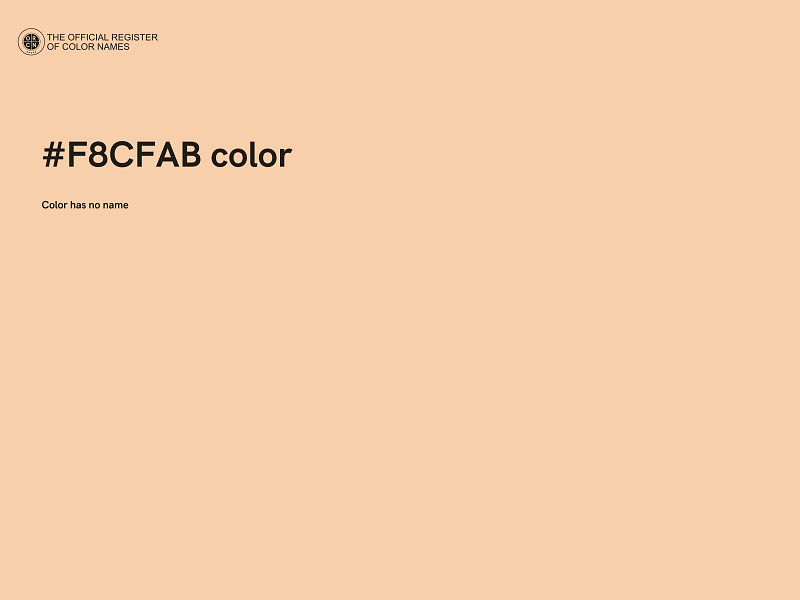 #F8CFAB color image