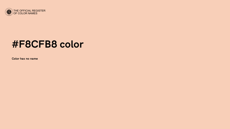 #F8CFB8 color image