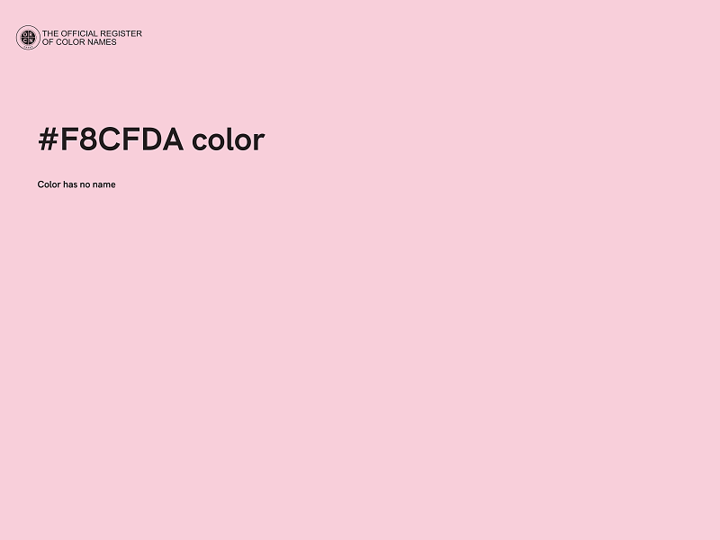 #F8CFDA color image