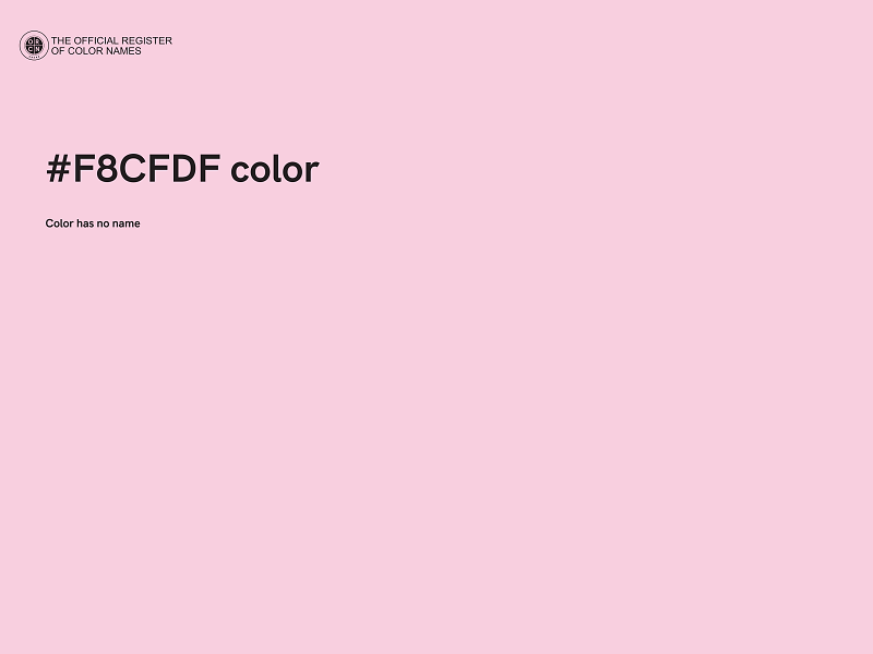 #F8CFDF color image