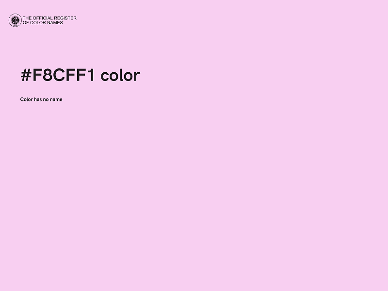 #F8CFF1 color image