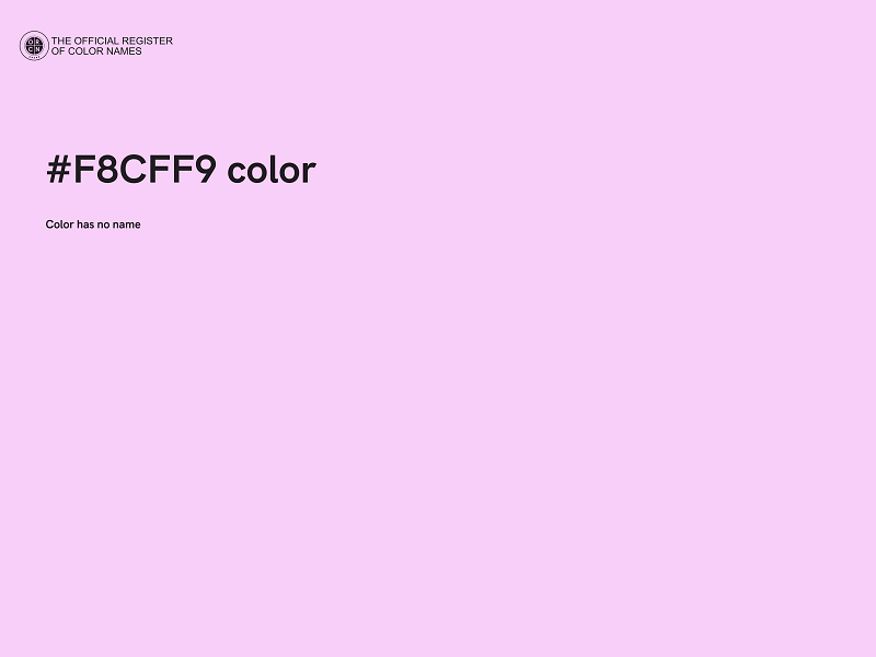 #F8CFF9 color image