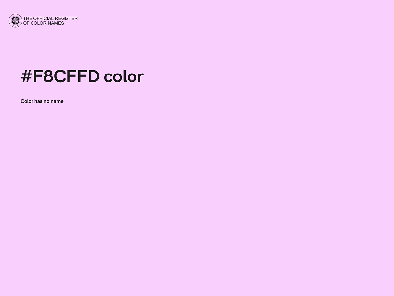 #F8CFFD color image