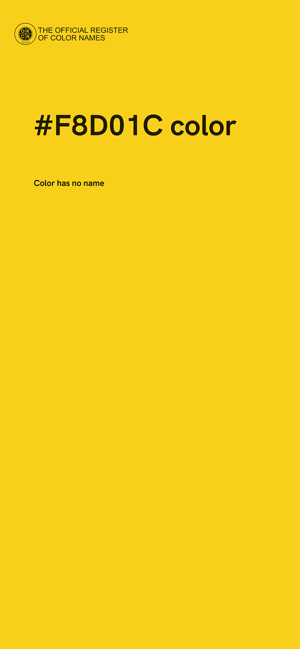 #F8D01C color image