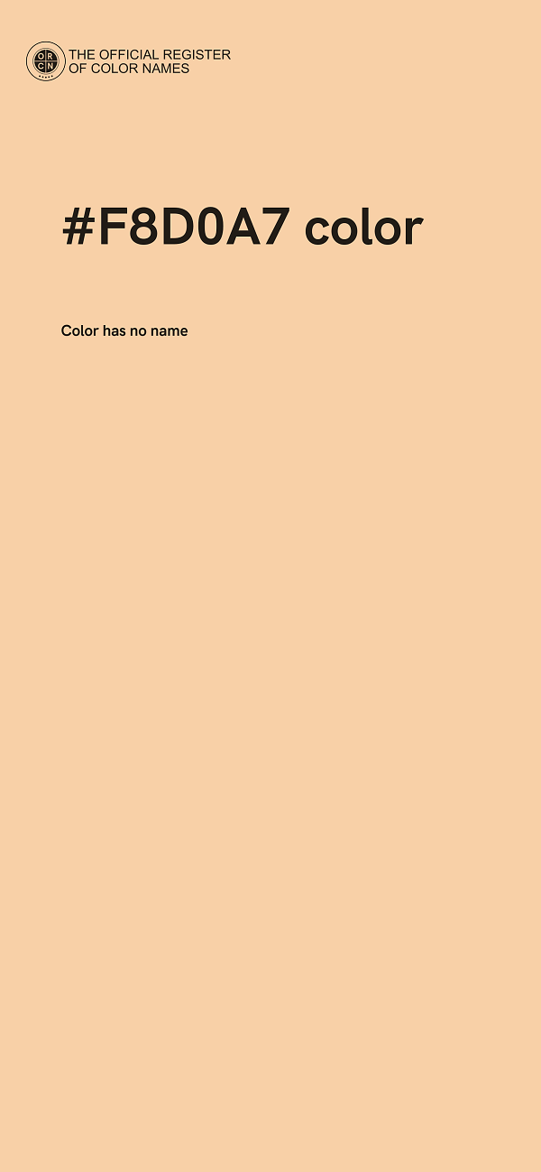 #F8D0A7 color image