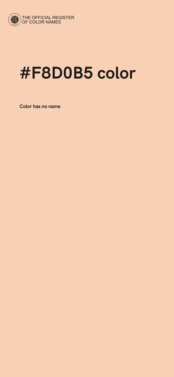 #F8D0B5 color image