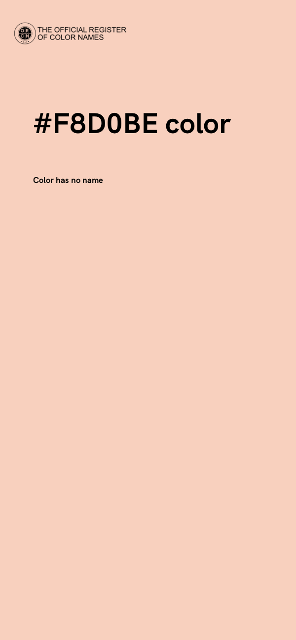 #F8D0BE color image