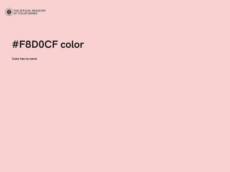 #F8D0CF color image