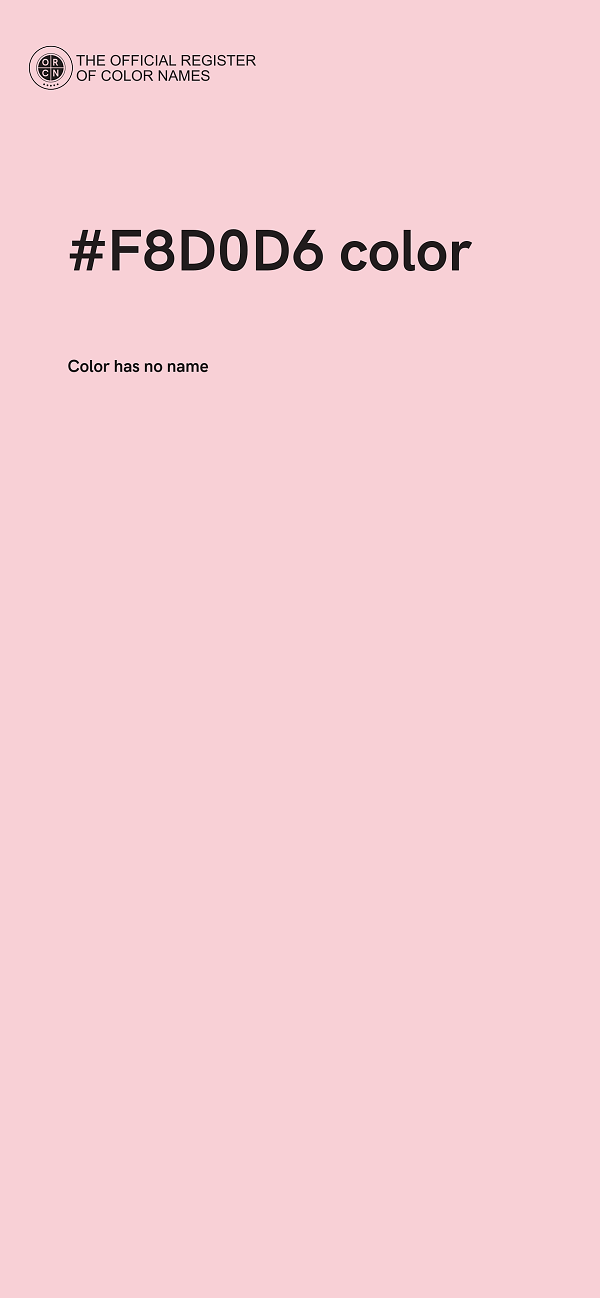#F8D0D6 color image