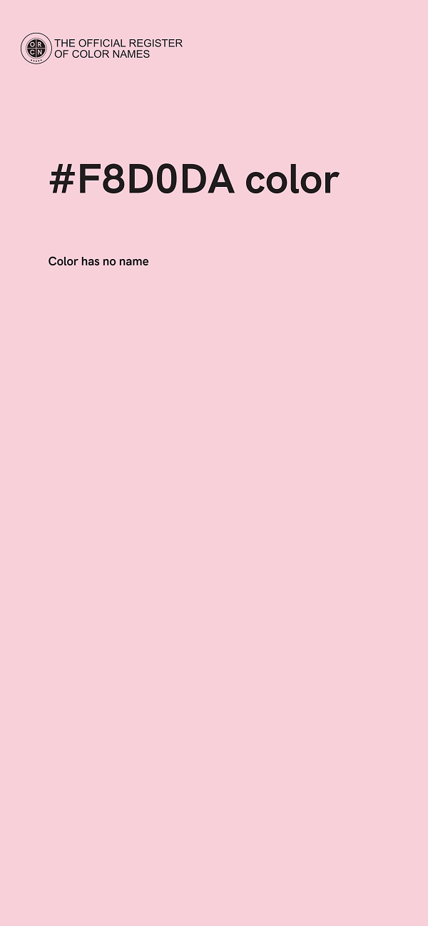 #F8D0DA color image