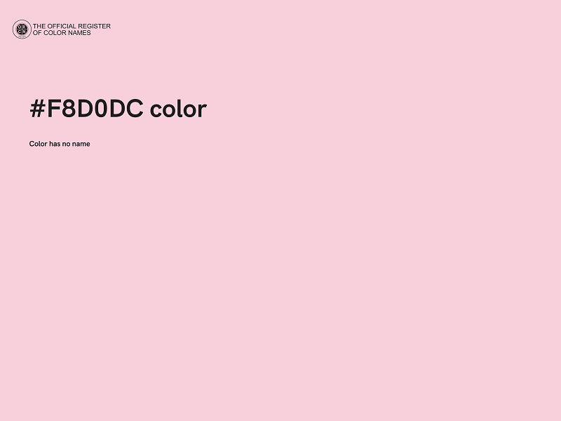 #F8D0DC color image