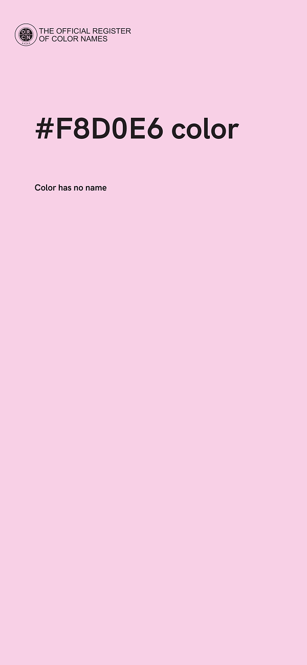 #F8D0E6 color image