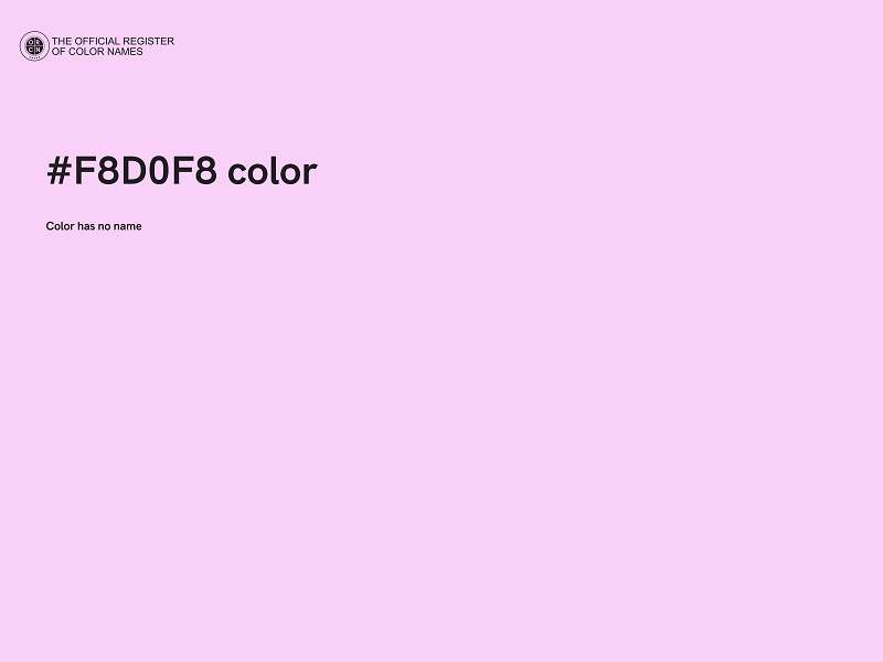 #F8D0F8 color image