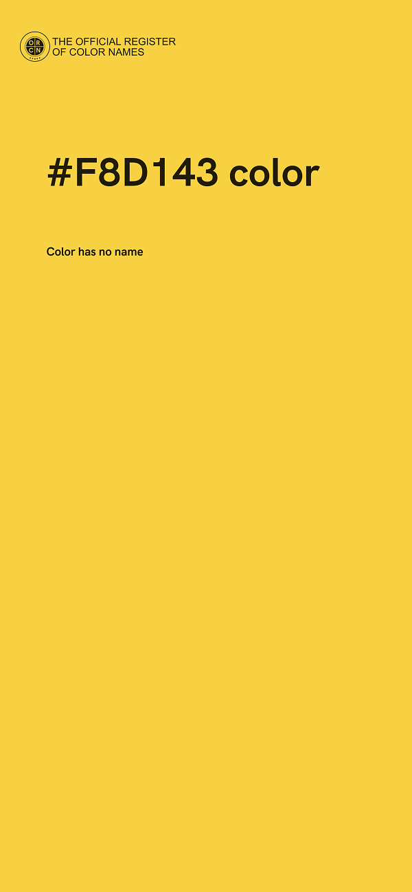 #F8D143 color image