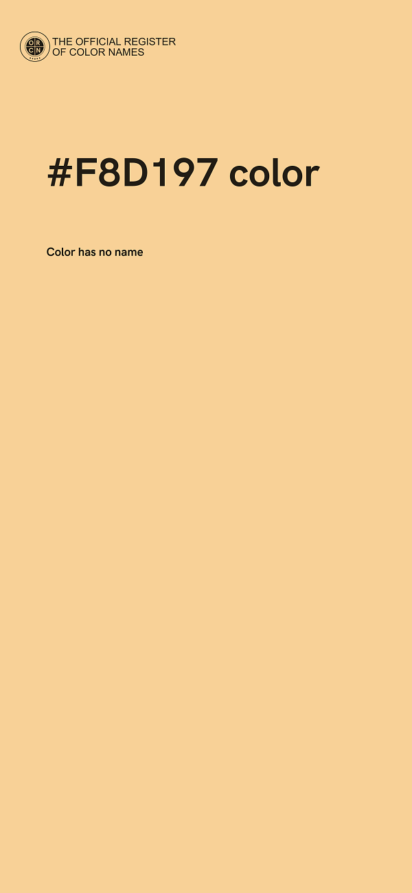 #F8D197 color image
