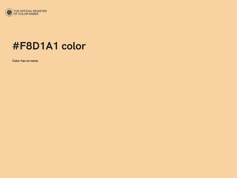 #F8D1A1 color image