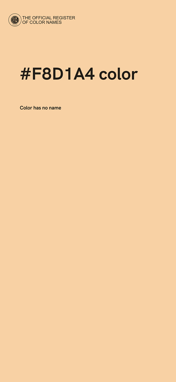#F8D1A4 color image
