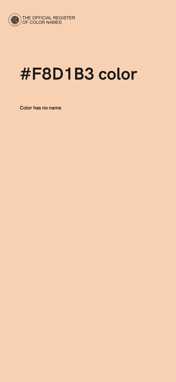 #F8D1B3 color image