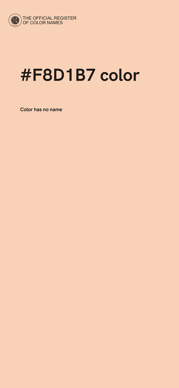 #F8D1B7 color image