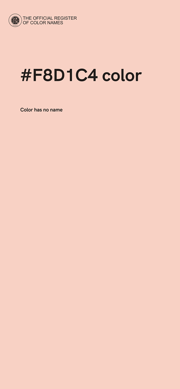#F8D1C4 color image