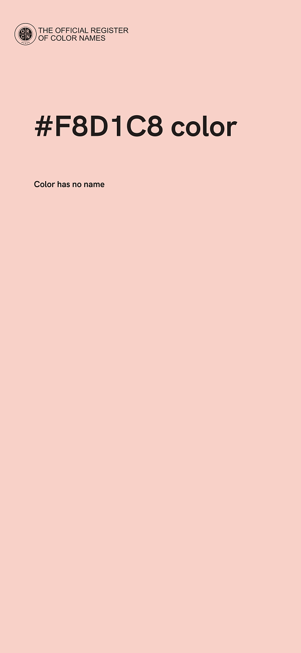 #F8D1C8 color image