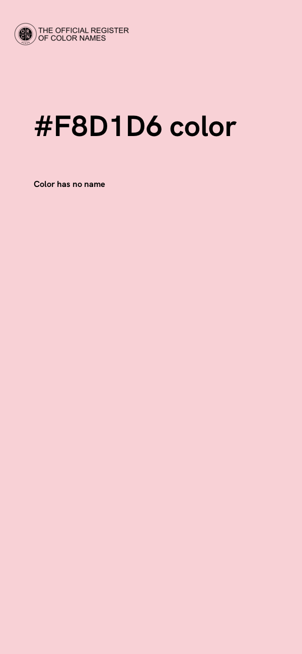 #F8D1D6 color image