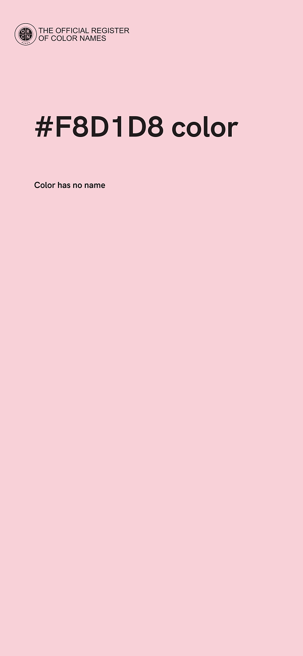 #F8D1D8 color image