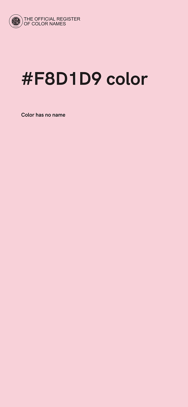 #F8D1D9 color image