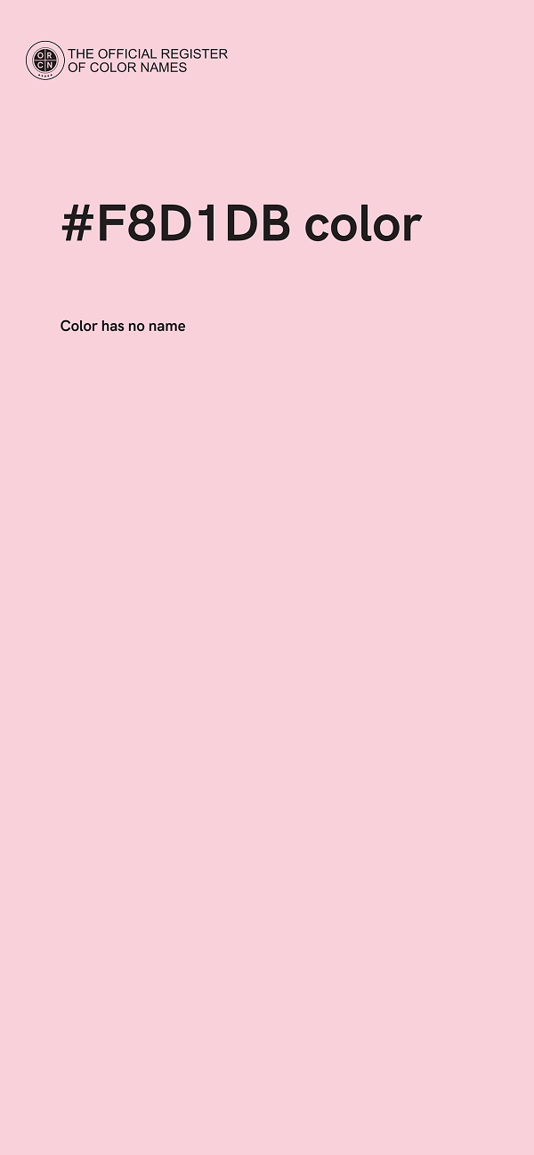 #F8D1DB color image