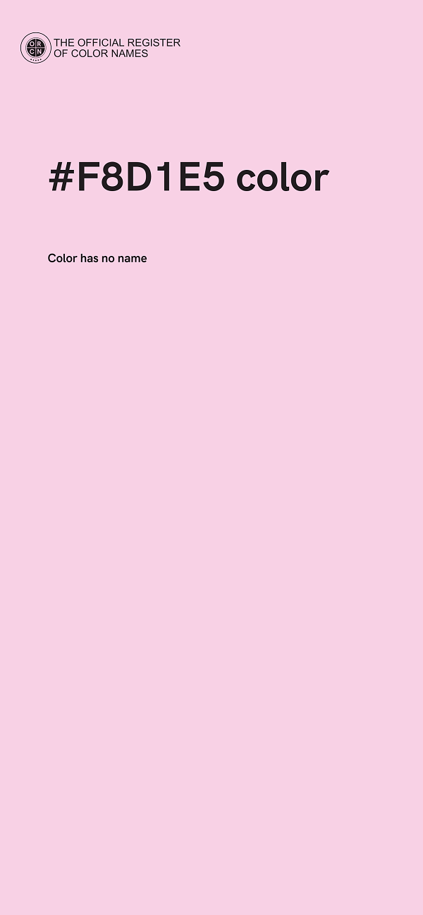 #F8D1E5 color image