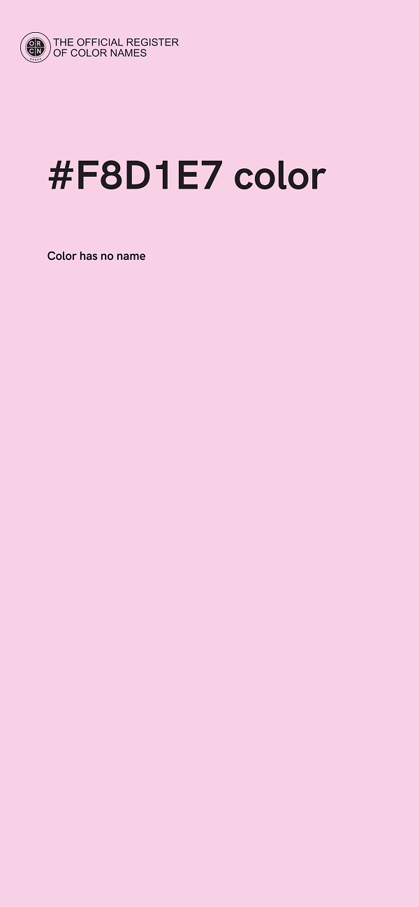 #F8D1E7 color image