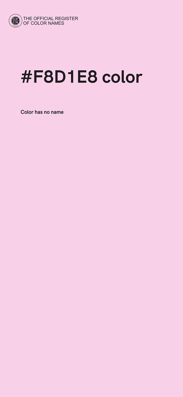 #F8D1E8 color image