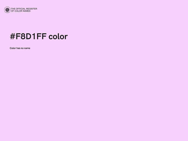 #F8D1FF color image