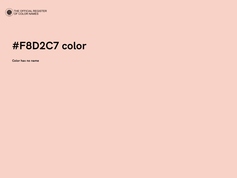 #F8D2C7 color image