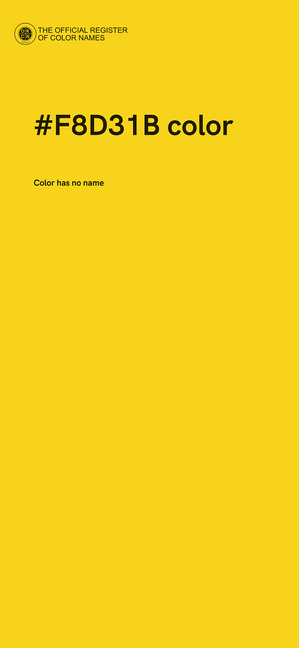 #F8D31B color image