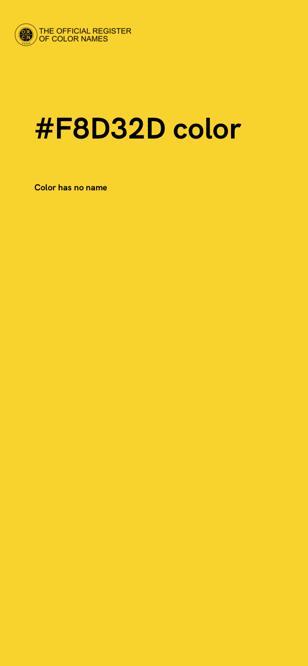 #F8D32D color image