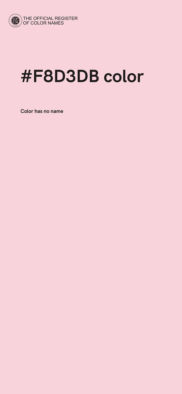 #F8D3DB color image