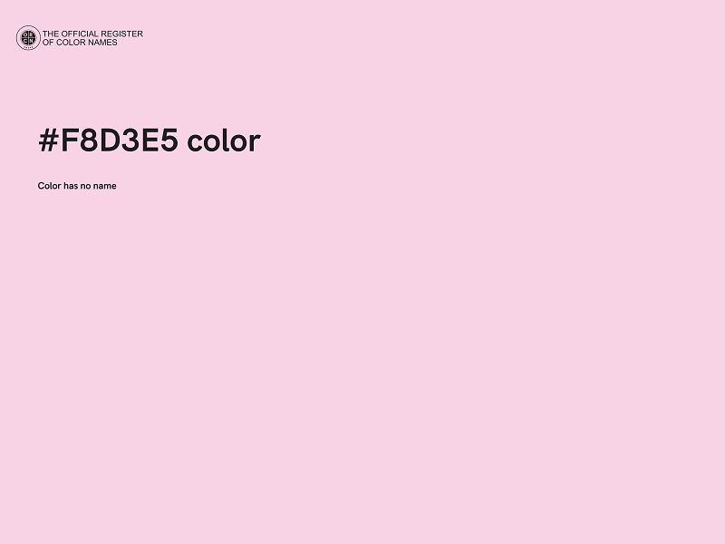 #F8D3E5 color image