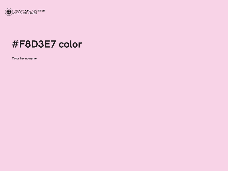 #F8D3E7 color image