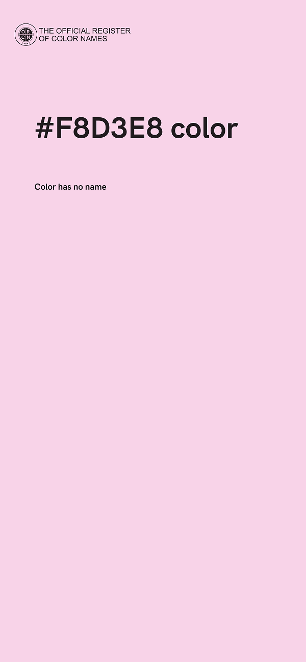 #F8D3E8 color image