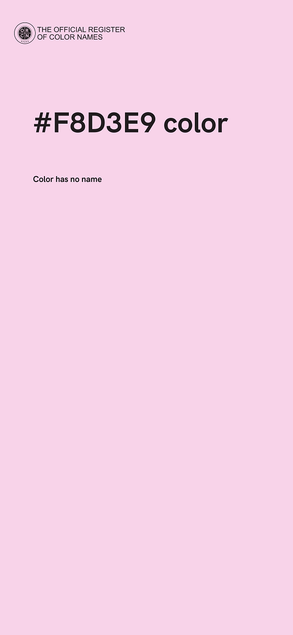 #F8D3E9 color image