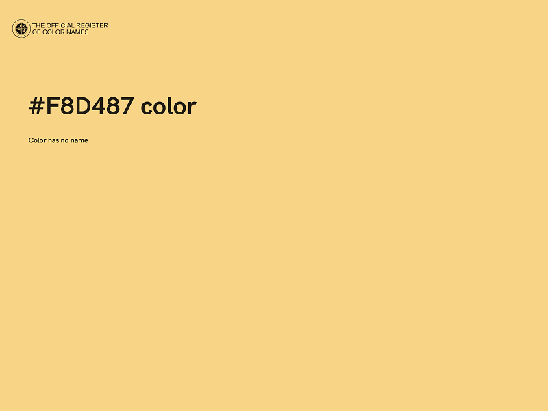 #F8D487 color image