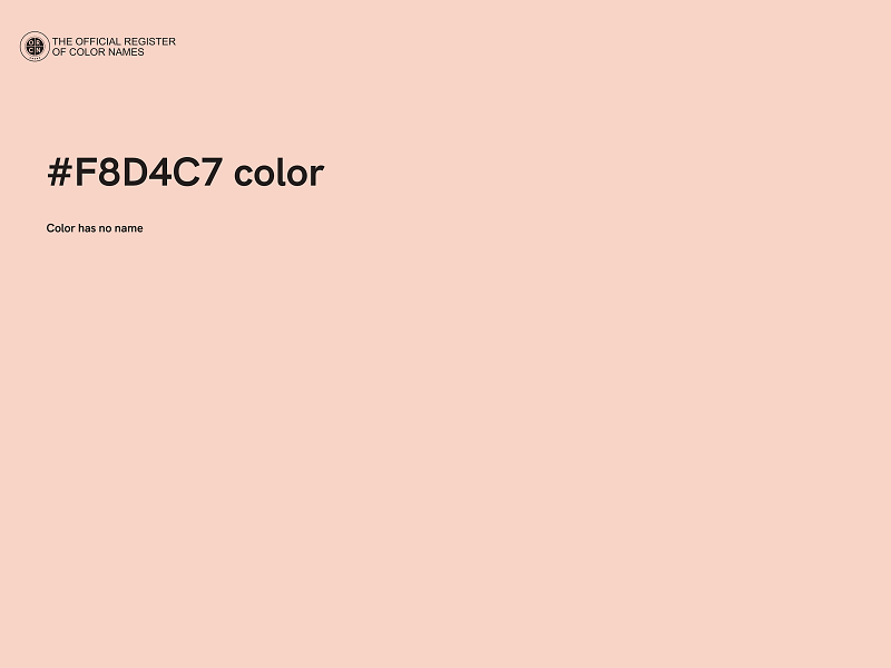 #F8D4C7 color image