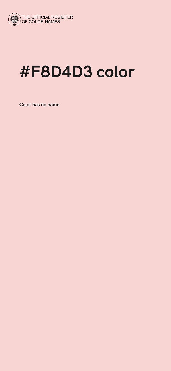 #F8D4D3 color image