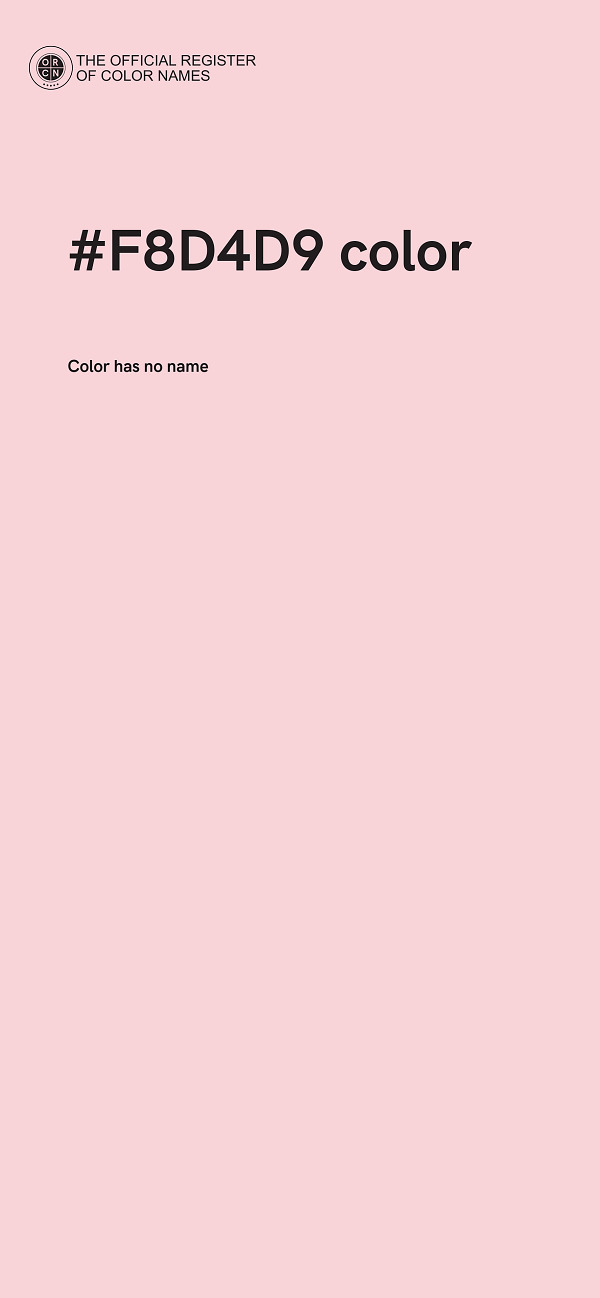 #F8D4D9 color image