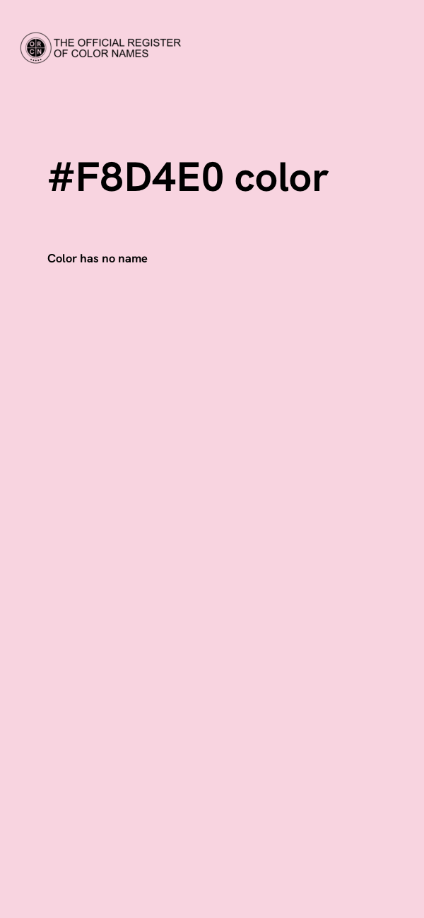 #F8D4E0 color image