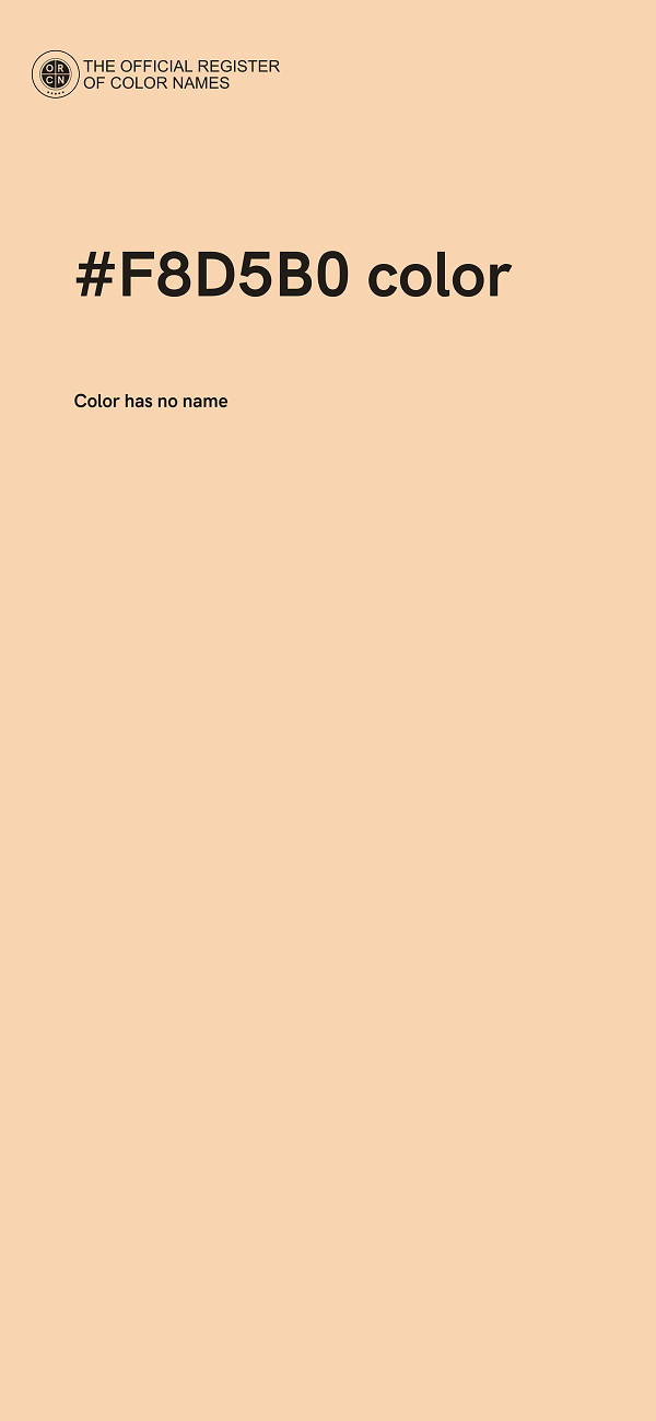 #F8D5B0 color image