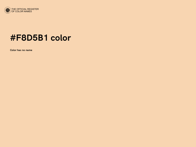 #F8D5B1 color image