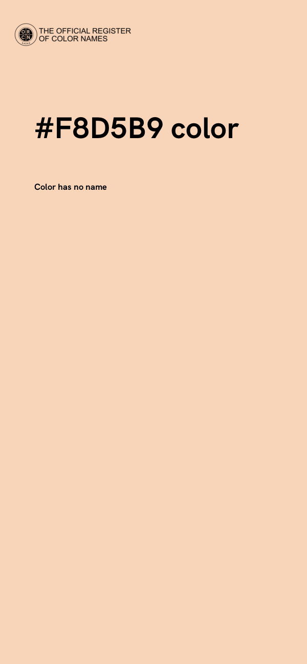 #F8D5B9 color image
