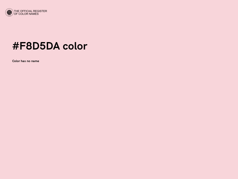 #F8D5DA color image